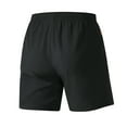 thumbnail image 3 of Elvqul Zipper Shorts for Men Black Running Elastic Waist with Pockets Workout Casual Sports Big and Tall Mens Shorts, 3 of 9