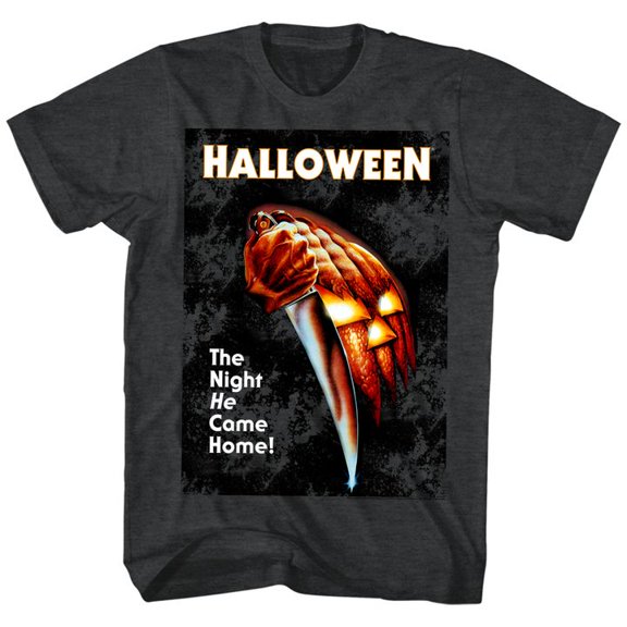 Halloween The Night He Came Home Black Heather Adult T-Shirt 4Xl