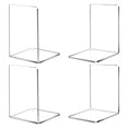 thumbnail image 2 of Kearding Estantería que ahorra espacio, 4 pack/lote, para almacenar cuidadosamente libros, soporte minimalista para libros de acrílico Carpetas de archivos, 2 of 6