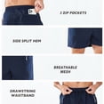 thumbnail image 5 of NORTHYARD Men's 5" Workout Athletic Shorts Running Gym Activewear Basketball Shorts Navy M, 5 of 6