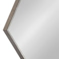thumbnail image 3 of Kate and Laurel Rhodes Modern Hexagon Wall Mirror, 31" x 22", Dark Silver, Chic Geometric Wall Mirror, 3 of 7