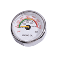 thumbnail image 1 of 33mm 6000Psi/400Bar 1/8NPT Thread Back Axial Connection Gas Pressure Gauge, 1 of 6