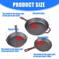 thumbnail image 5 of 6/8/10inch Cast Iron Frying Pan with Handle Baking Tray PreSeasoned for Bread, 5 of 17