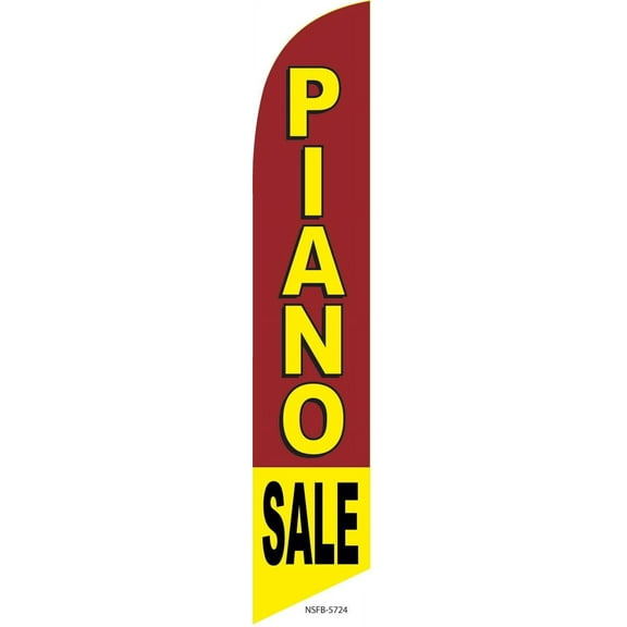 Piano Sale Feather Banner Swooper Flag, Replacement Flag Only