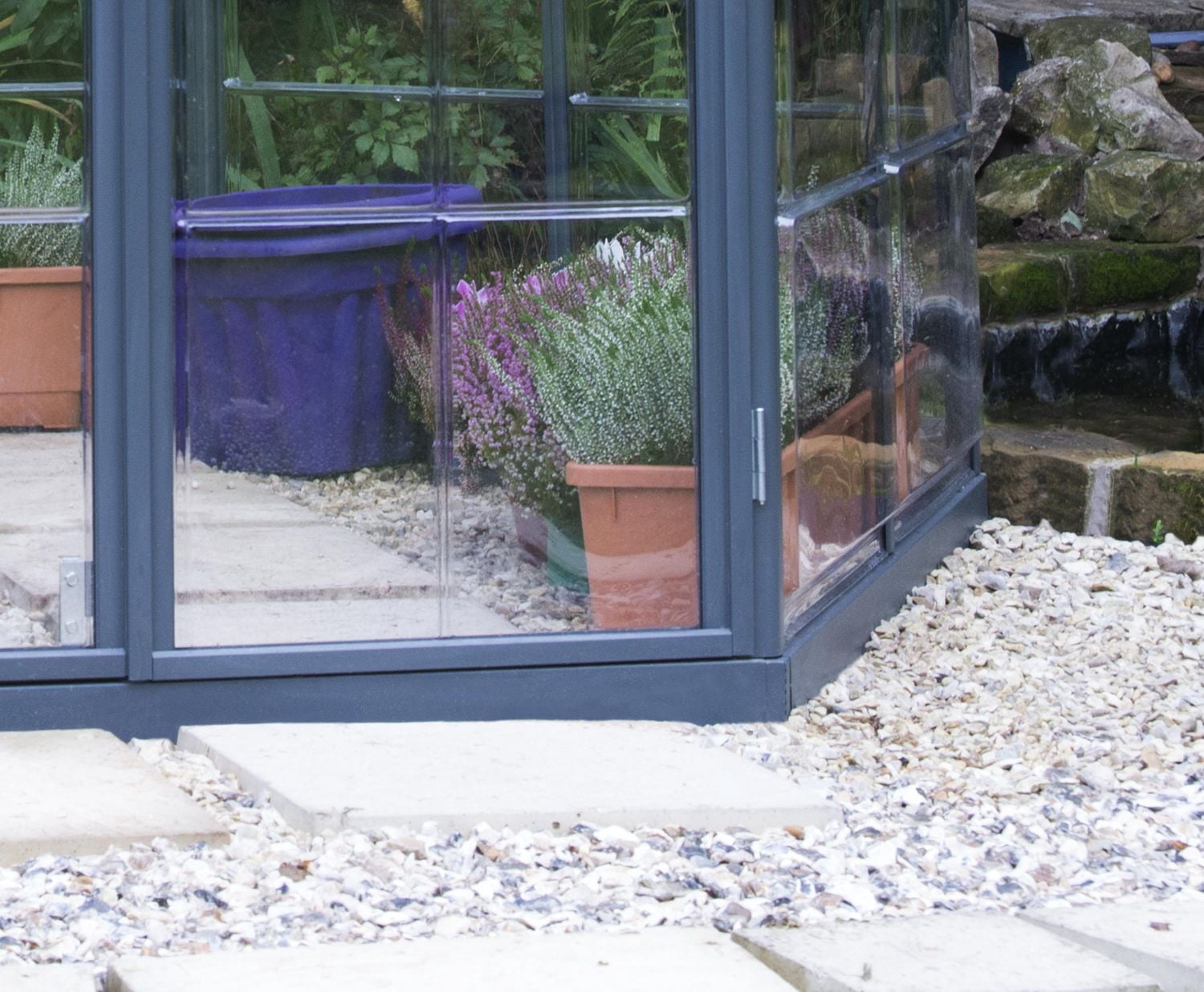 CANOPIA by PALRAM Oasis 12 ft. Greenhouse Kit - Grey Structure & Hybrid Panels (94.2 sq. ft.)