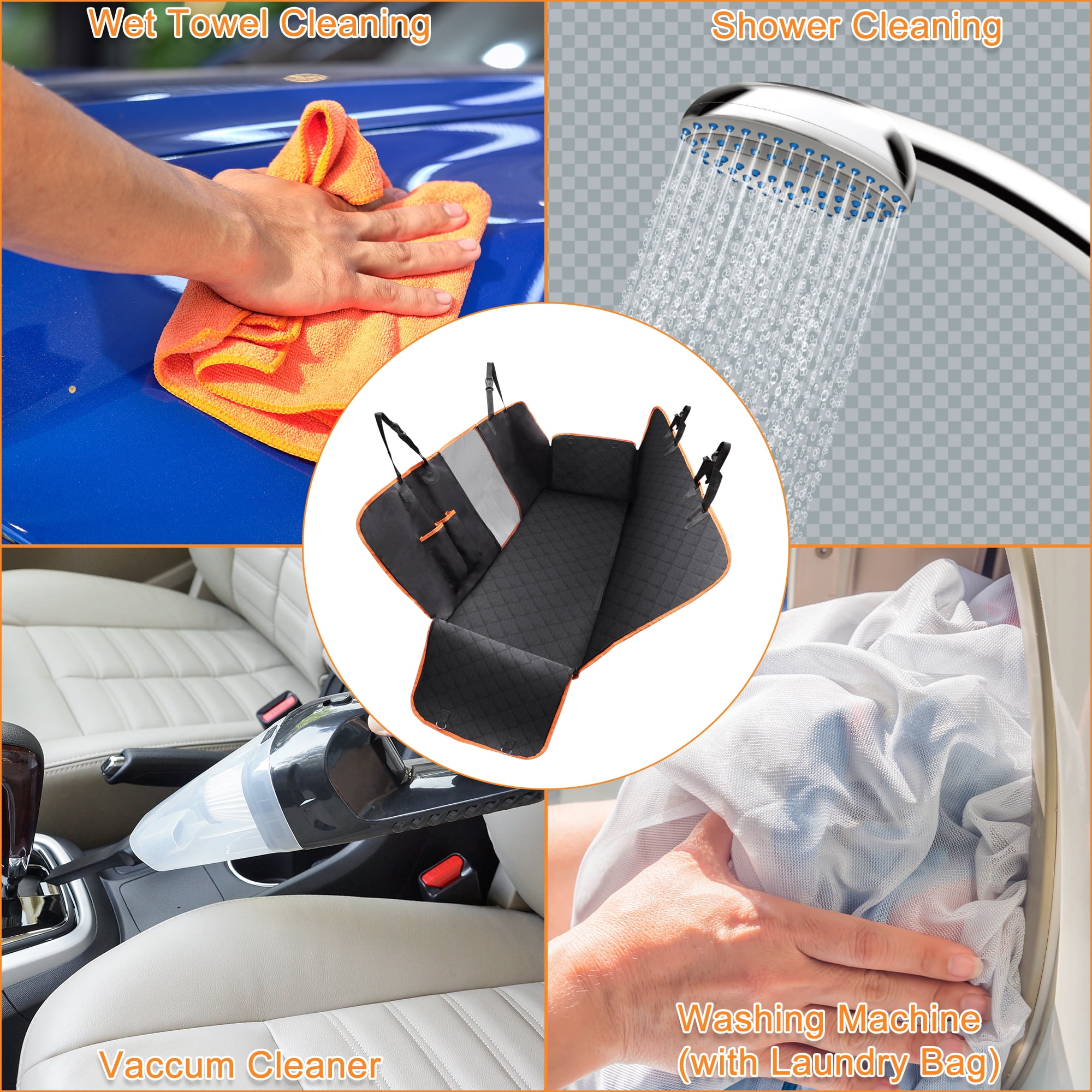 Unique Bargains Dog Car Seat Cover Waterproof Hammock Protector for Pets