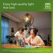 Philips Ultra Efficient LED 60-Watt A19 Light Bulb, Daylight, Clear, Dimmable, E26 Base (4-Pack)