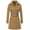 Camel, variant on Womens Stand Collar Lightweight Zip Up Long Duster Jacket Trench Coat with Belt Red XL