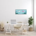 thumbnail image 2 of Stupell Industries Unicorn Flamingo Tropical Pool Water Floats Novelty Painting Gray Framed Art Print Wall Art, 13 x 30, Design by Make Much Studios, 2 of 5