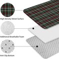 thumbnail image 5 of Green and Red Checkerboard Checkered Pattern Bathroom Rugs Sets 3 Piece,Toilet Cover Set,Absorbent Non Slip Bathroom Mats Sets with U-Shaped Contour Rug Toilet Rug Set, 5 of 5