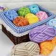 thumbnail image 4 of 10pcs/set 5ply 50g Multicolor Soft Gradient Decor Segmental Dyeing Wool Crochet Milk Cotton Yarn For Hand Knitting Hats Scarf, 4 of 7