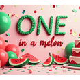 thumbnail image 4 of Watermelon Birthday Backdrop Cake Smash First Birthday Photo Shoot Event Photography Decoration Party Banner Decoration Celebration Background, 4 of 5