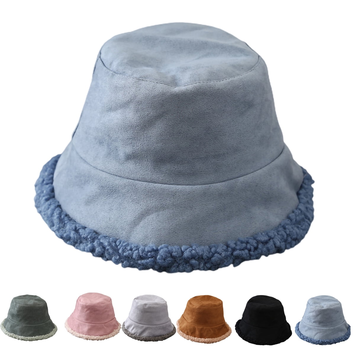 Travelwant Winter Plush Fuzzy Bucket 