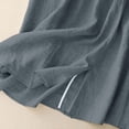 thumbnail image 6 of qelini Linen Max Skirt for Women Long Skirt Elastic High Waist A-line Skirt Solid Color Casual Skirt, 6 of 8