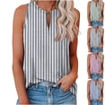 thumbnail image 1 of JDQJBZ Débardeurs d'Été pour Femmes à Imprimé Intégral, Col Rond, Sans Manches, Blouse Style T-Shirt Décontracté, 1 of 5