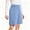 02# Light Blue, variant on Ihhxva Women's Shorts Casual Summer Elastic Waist Button Detail Pleated Solid Color Cotton Bermuda Shorts for Women Loose Fit Beach Vacation - Black XL