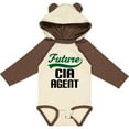 thumbnail image 3 of Inktastic Future Cia Agent Childs Boys Long Sleeve Baby Bodysuit, 3 of 5