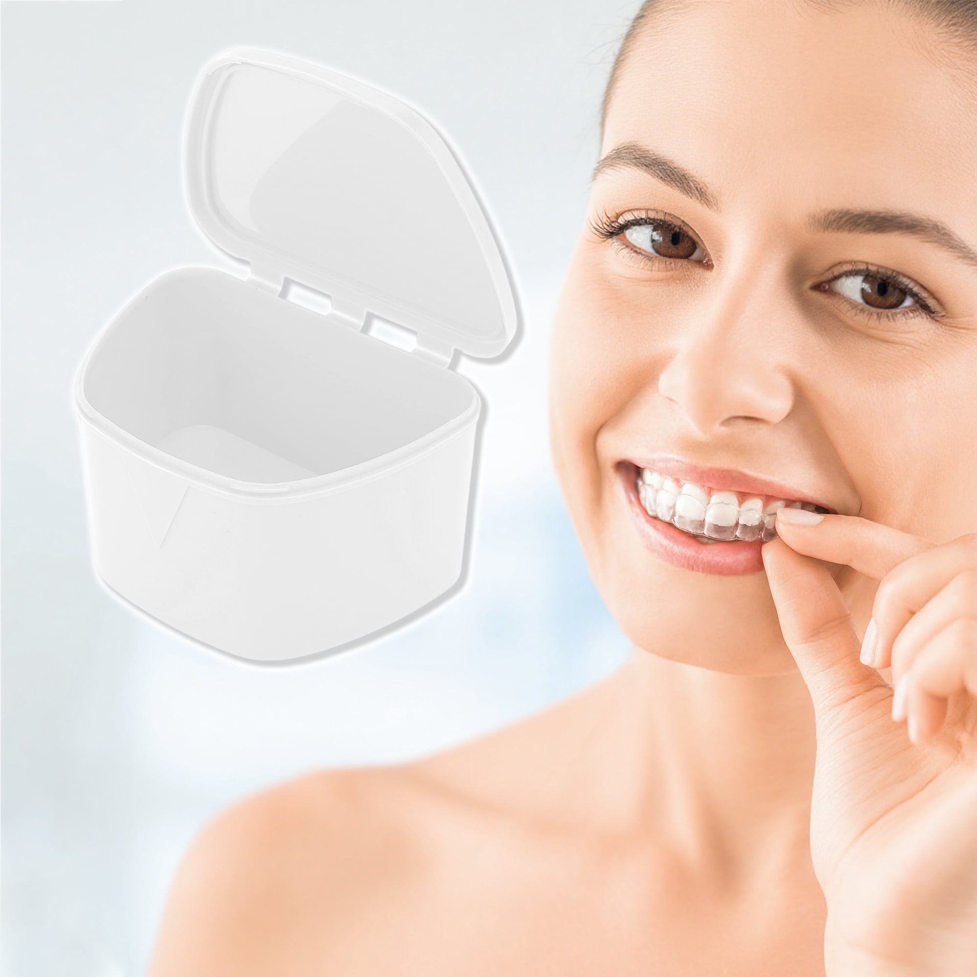 Unique Bargains Portable Braces Case 1 Pc White