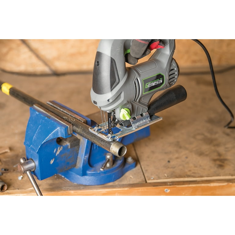 5.0 Amp Variable Speed Jig Saw with Quick-Change, 4-Position Orbit, Adjustable Base, Rip Guide and Blades 5.0 Amp Variable Speed Jig Saw with Quick-Change, 4-Position Orbit, Adjustable Base, Rip Guide and Blades