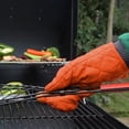 thumbnail image 2 of Nvzi 1 guante de horno de algodón resistente al calor, forro de algodón, protector resistente al calor, para cocina, para hornear, barbacoa, color gris (1 unidad)., 2 of 5