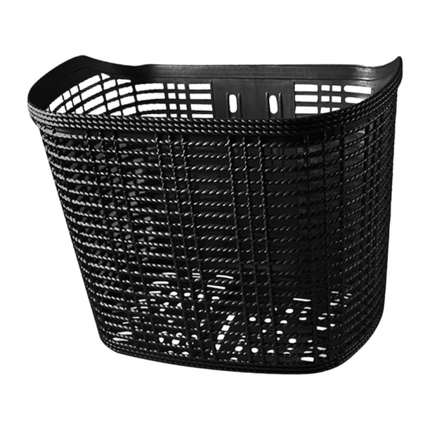 Cesta de bicicleta de fácil instalación, cesta de almacenamiento para ir de compras al aire libre L Negro