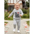 thumbnail image 4 of BemeyourBBs Toddler Baby Boy Girl Valentines Day Outfit Fall Winter Spring Clothes Striped Heart Letter Long Sleeve Sweatshirt and Pants 2 Piece Outfits Set, 4 of 9