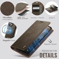 thumbnail image 4 of Compatible con Funda Billetera Desmontable para iPhone 16 Pro Compatible con Magsafe, Soporte para Tarjetero con Bloqueo RFID y Tapa de Cuero PU 2 en 1 Funda Magnética a prueba de Golpes, 4 of 9