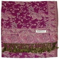 thumbnail image 2 of Falari Women's Silk Pashmina Reversible Paisley Woven Shawl Wrap Scarf, 2 of 3