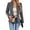Black & White, variant on Women'S Plaid Blazer Jacket Warm Open Front Stand Collar Fully Lined Casual Fashion Work Coat Black & White S