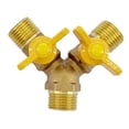 thumbnail image 4 of Conector de Manguera de GLP de 2 Canales de Gas Natural Divisor Adaptador de Tubería de Gas y Conector de Latón, 4 of 7