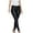 Black, variant on YYDGH Women's Faux Leather Skinny Pants Button Front High Waisted PU Leather Leggings Pants Wine Red S