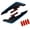 Blue, variant on Easy Mount Wind Fairing for Motorcycle Electric Bike LED Light Improved Aerodynamics Fairing Side Winglets