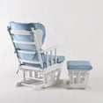thumbnail image 3 of Comfort Deluxe Glider Chair and Ottoman Set Baby Blue, 3 of 6