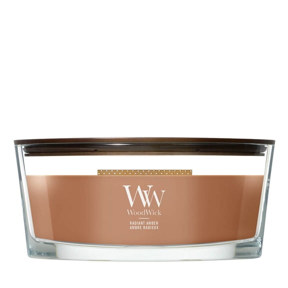 RADIANT AMBER Ellipse HearthWick Flame Scented Candle by WoodWick