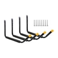 thumbnail image 4 of harper 4 Garage Storage Hooks, Wall Mounted, Large Shed, Display Hanger for Ladders And Yellow capped, 4 of 10