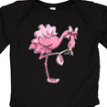 thumbnail image 4 of Inktastic Flamingo Ballerina in tutu and ballet toe shoes Boys or Girls Long Sleeve Baby Bodysuit, 4 of 5
