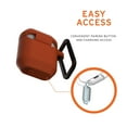 thumbnail image 5 of UAG Compatible with Airpods (1st & 2nd Gen) Case Full-Body Protective Soft-Touch Silicone Case with Detachable Carabiner, Standard Issue Silicone_001, Orange, 5 of 7