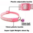 thumbnail image 4 of 2-Pack XS Cat Collar with Bell,Basic Dog Cat Collar Cat Dog Collar or Seatbelts for XXS Tiny Teacup Pet Dogs Girl Kitten Boy Small Animal, 4 of 6