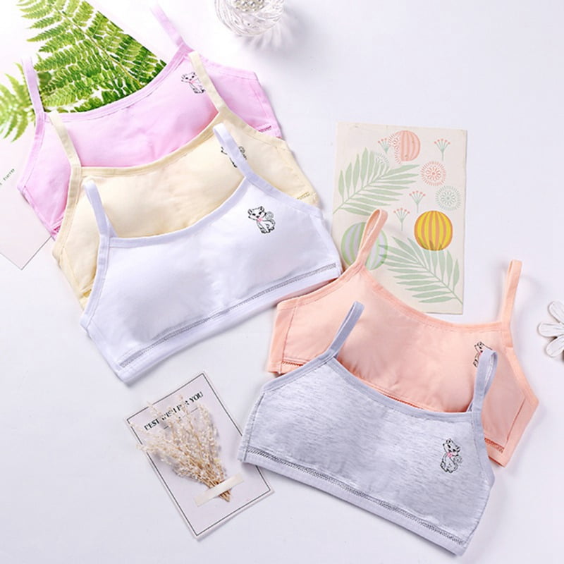 Buy D'chica Cotton Girls Training Bras with Double Front Layering for Teens  - Pack of 5 Online at desertcartKUWAIT
