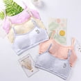thumbnail image 4 of Big Girls Puberty Girls Cotton Print Seamless Training Bra Teen Soft Cotton Underwear, 4 of 8
