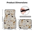 thumbnail image 5 of Pofeuu Dog Animal Print Car Foot Mat Set of 4 Pieces - All-Weather Full Set Floor Mats for Cars Trucks SUVs, 5 of 7