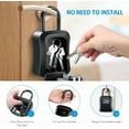 thumbnail image 2 of Wall Mounted 4-Digit Combination Key Lock Storage Safe Security Box Outdoor Home, 2 of 6