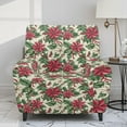 thumbnail image 2 of Kuiaobaty Poinsettia Pattern Recliner Couch Cover Breathable Christmas Reclining Sofa Slipcover Durable Recliner Chair Cover Washable Reclining Slipcover with Pocket for Pets Kids Nonslip, 2 of 8