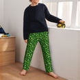 thumbnail image 5 of Xecao Happy St. Patrick's day Print Teenagers' Pajama Pants Long Sleep Pants Soft Elastic Waist Pajama Bottoms Elastic waist with 2 Pockets 5-16 Years-Medium, 5 of 6