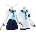 thumbnail image 2 of Disfraz de Noko Shikanoko para cosplay, disfraz de Anime My Deer Friend Nokotan para cosplay, disfraz de uniforme JK lindo para mujer DokiDoki-R Shikanoko Noko, 2 of 5