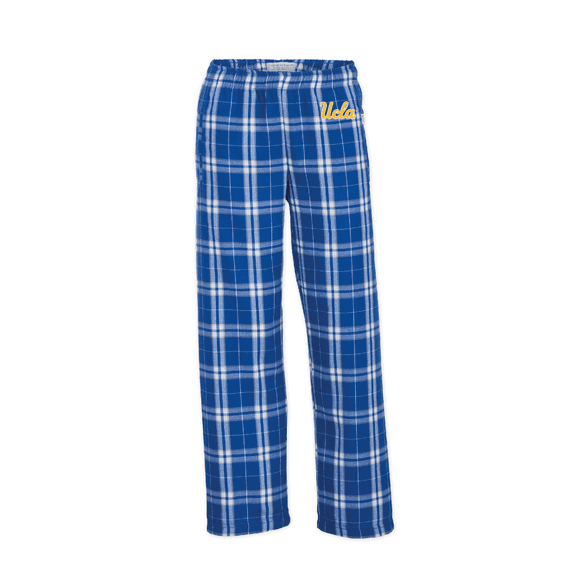 Youth Boxercraft Blue UCLA Bruins Plaid Flannel Pants