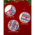 thumbnail image 6 of 4th of July Christmas Tree Skirt 48 Inches Large Christmas Skirt Tree, Red Blue American Flag Star Independence Day Tree Skirt Christmas Decorations for Fireplace Party Holidays Indoor Outdoor, 6 of 7