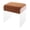 brown, variant on Acrylic Vanity Stool Chair, Stackable Makeup Stool, Soft Wool Fabric Chair with High-Density Comfort Cushion, Cloud-Like Support for Long Sitting at Dressing Table, Bedroom, Bathroom