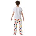thumbnail image 4 of FORMRS Boys Pajama Pants with Pockets Size 13-14Y Kids Lounge Sleep Bottoms, White Geometric, 4 of 8