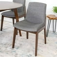 thumbnail image 4 of Daenerys Modern Solid Wood Walnut Kitchen & Dining Room Table and Chairs for 4, 4 of 6
